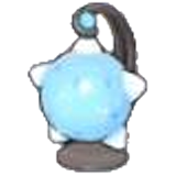 Blue meteor lamp