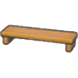 Wooden bench